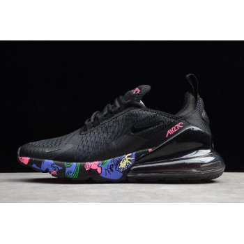 2019 Nike Air Max 270 Graffiti Black Violet AH8050-010 Shoes